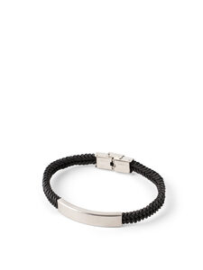 Grinda Leon Leather Bracelet Black
