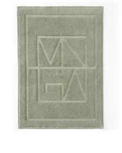 Deming bathroom rug green