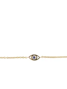 Evil eye bracelet, gold