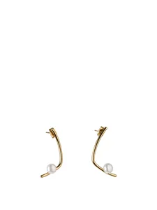 Grinda Emmeline Earrings Gold/Pearl