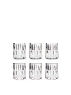 Hudson tumbler glas, 6 st