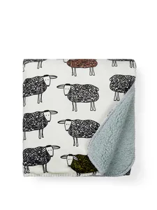 Sheep RPET sherpa blanket